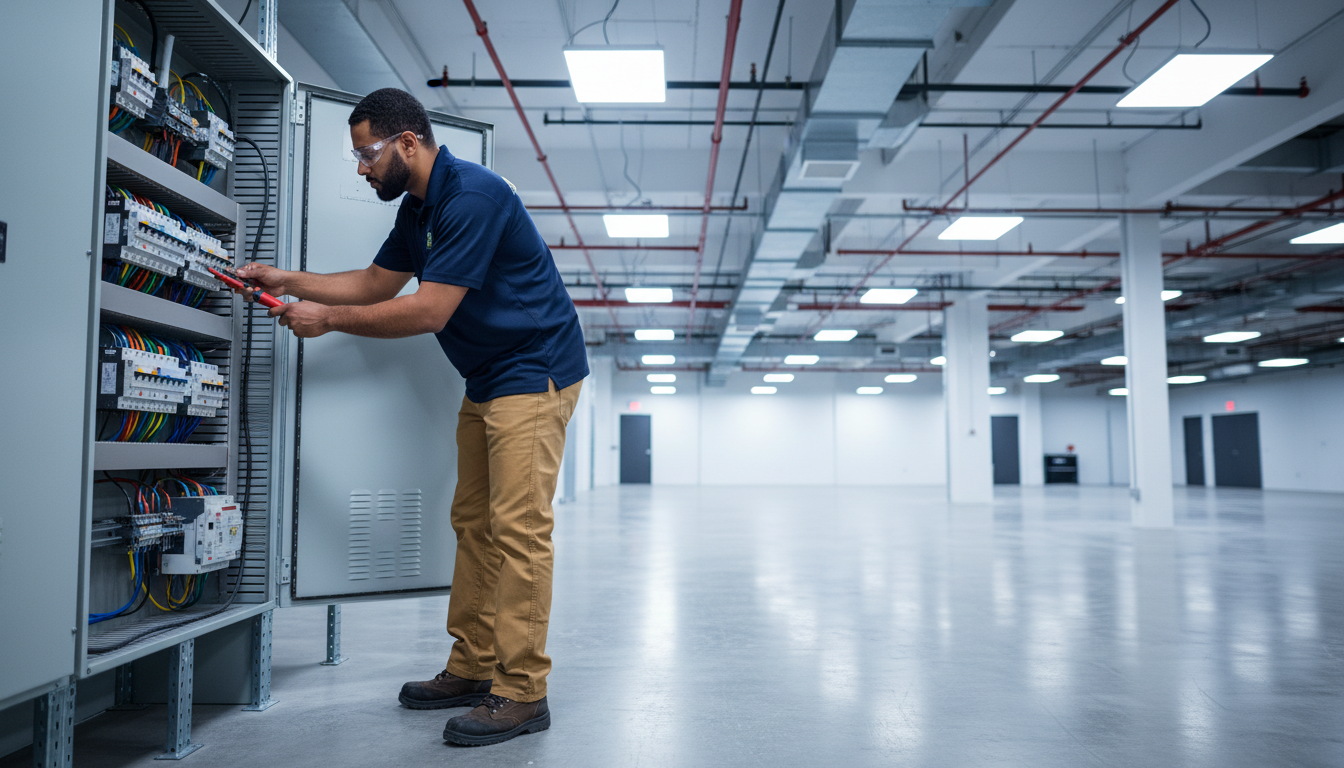 Restaurant kitchen electrical fit-out